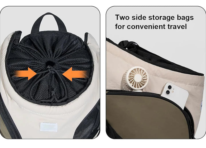 Pet Carrier for Small Dogs or Cats - Front Facing Carrier with Hard Base - up to 20 Lbs